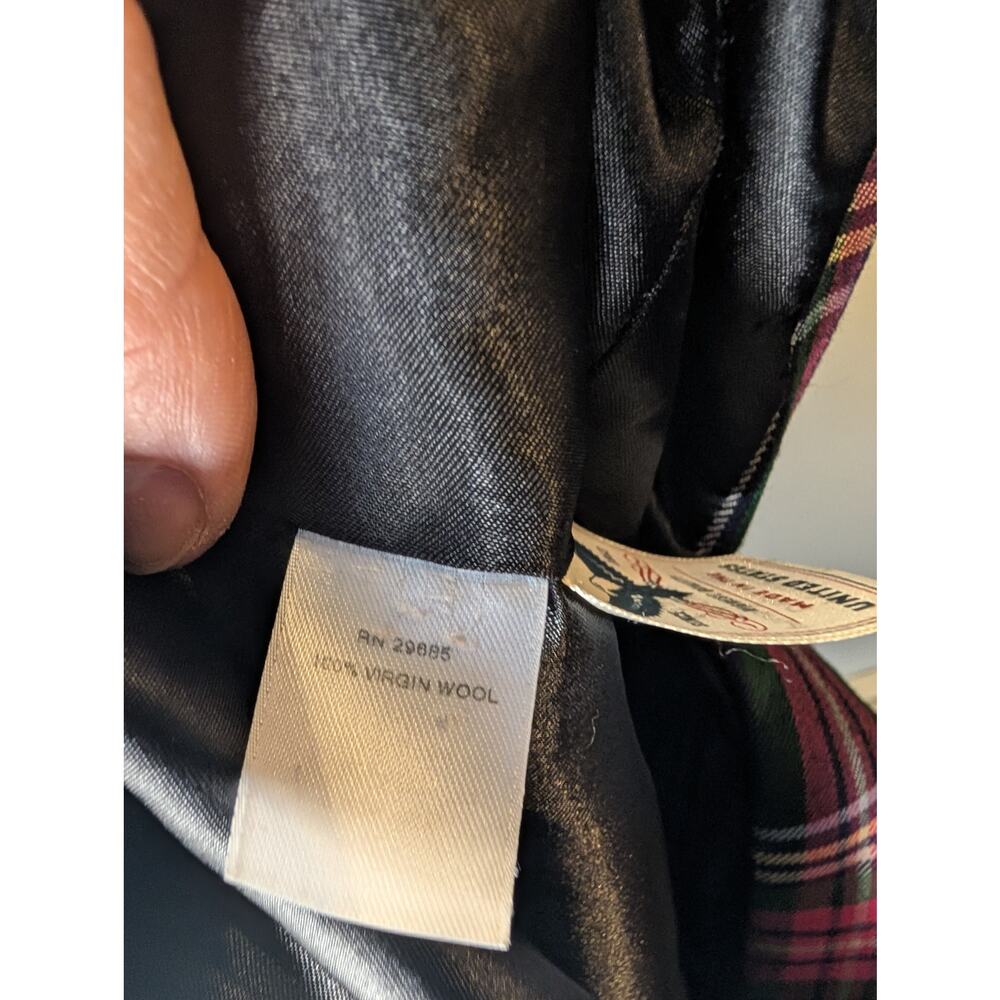 Vintage Pendleton Woolen Mills Red Green Plaid Tartan Dress USA Made Womens 10 - Picture 11 of 11